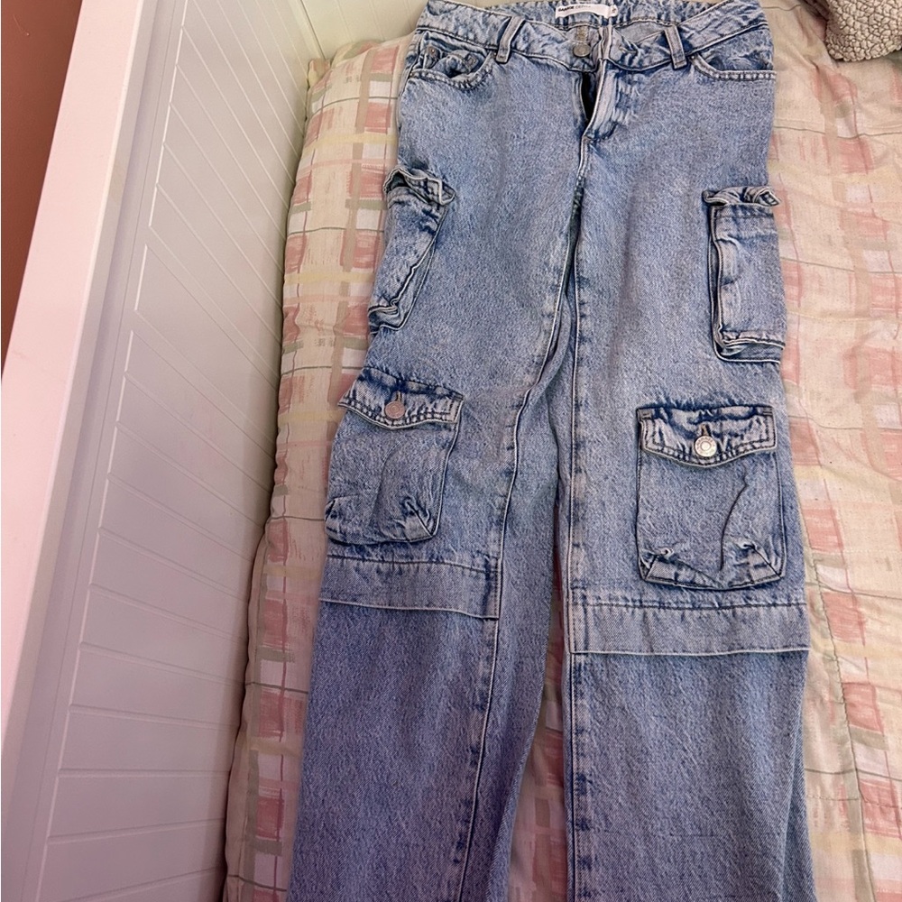 Garage Blue Straight Leg Jeans with Classic Style